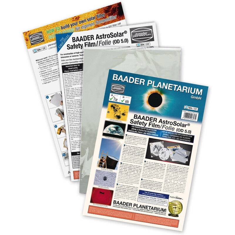 Baader Filterfolie AstroSolar® Safety Folie OD 5.0, 20x29cm