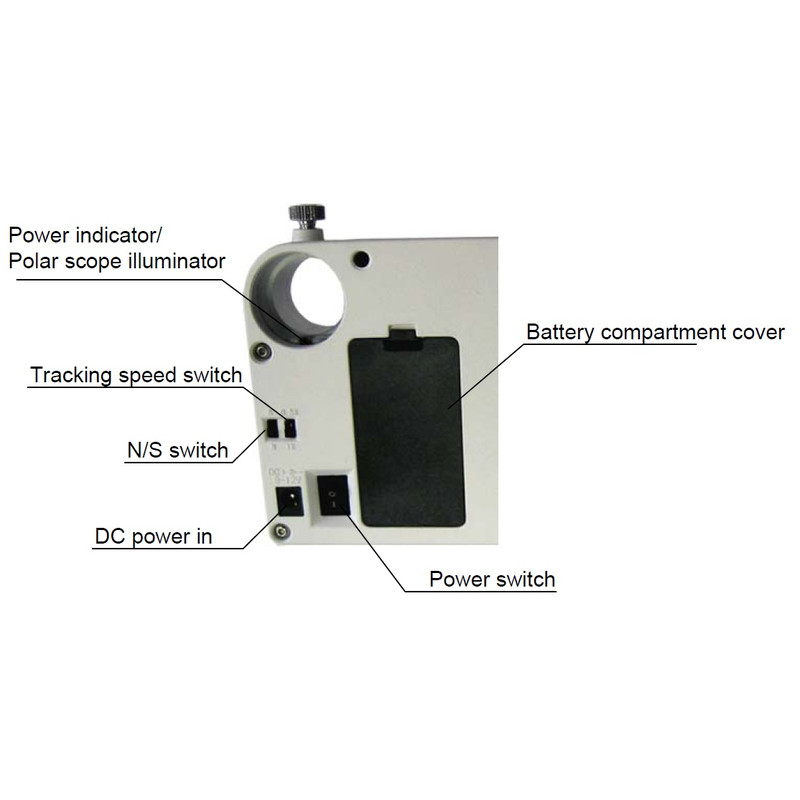 iOptron Mount SkyTracker tracking unit for astrophotography, white