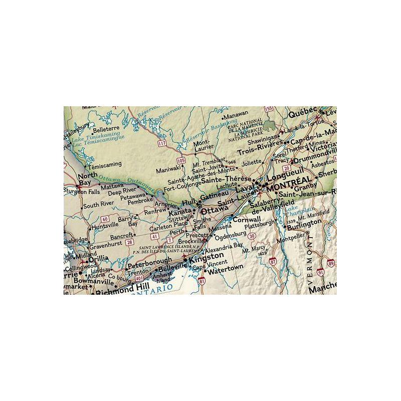 National Geographic antique map of Ireland, laminated