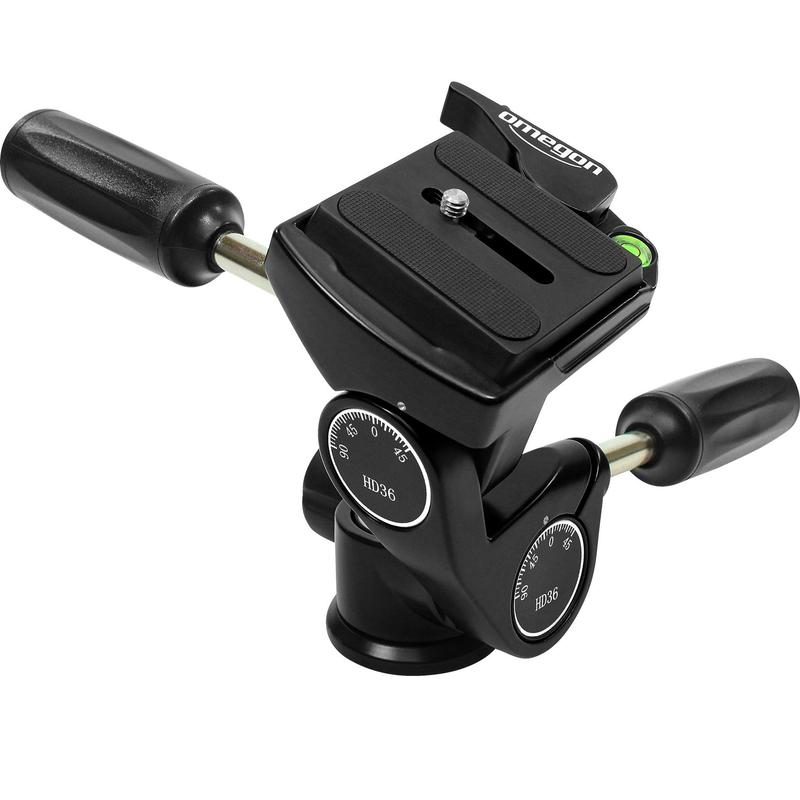 Omegon 3-way-panheads 3-Wege-Neiger Pro Stativ-Panoramakopf PD36