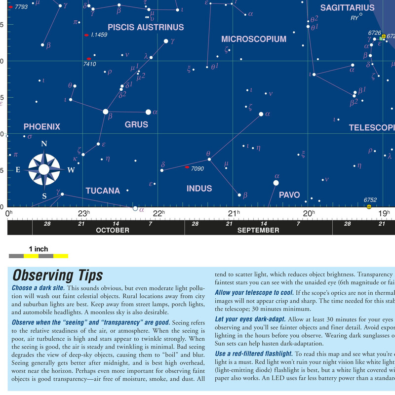 Orion Poster Deep Map 600, folding star chart