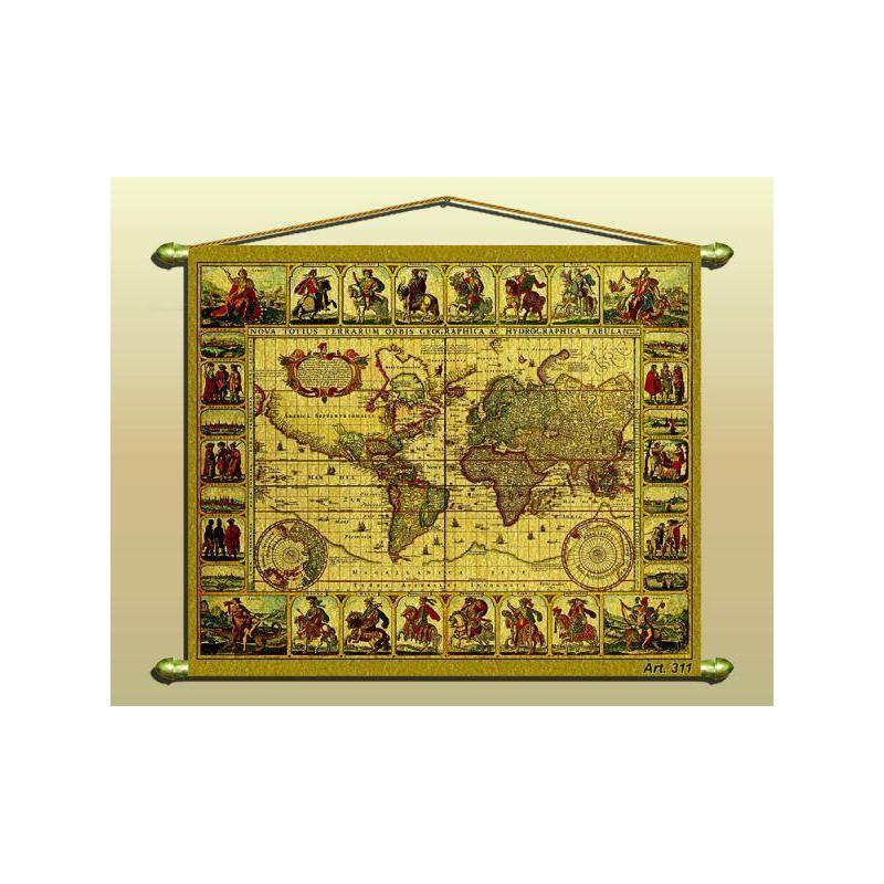 Zoffoli living Antique map (reproduction) No. 311/2