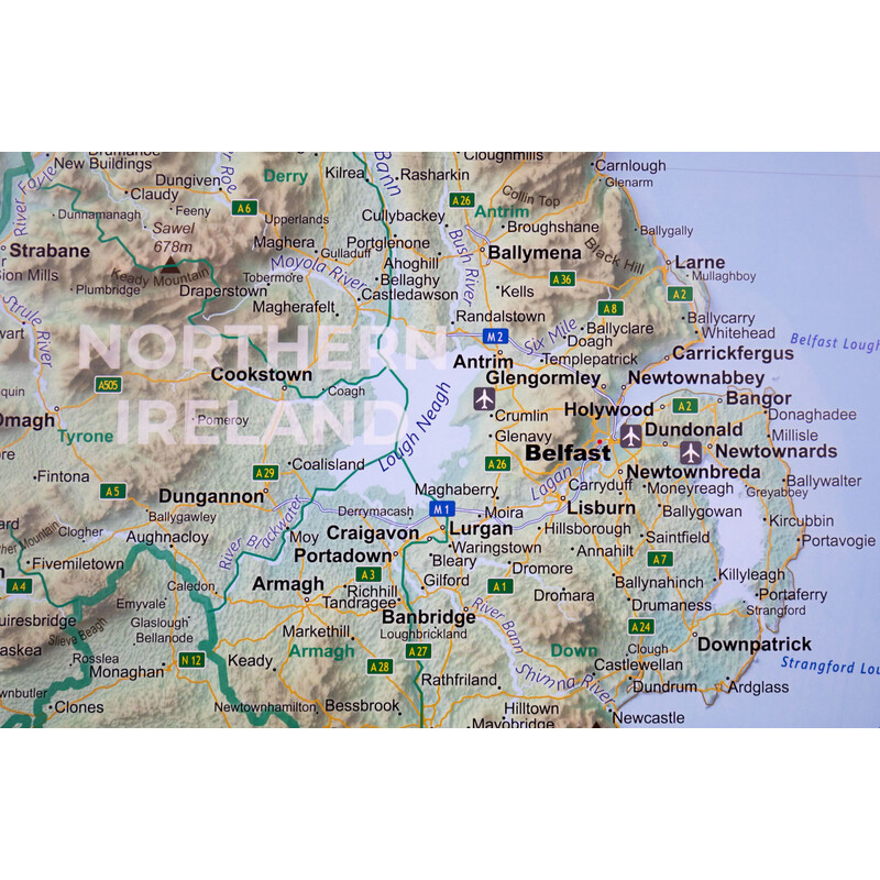 GeoMetro Map Ireland (90 x 90 cm)