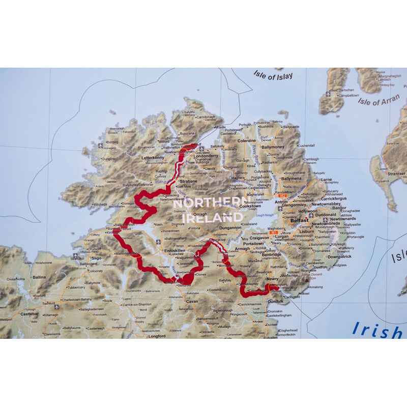 GeoMetro Map United Kingdom (100 x 140 cm)