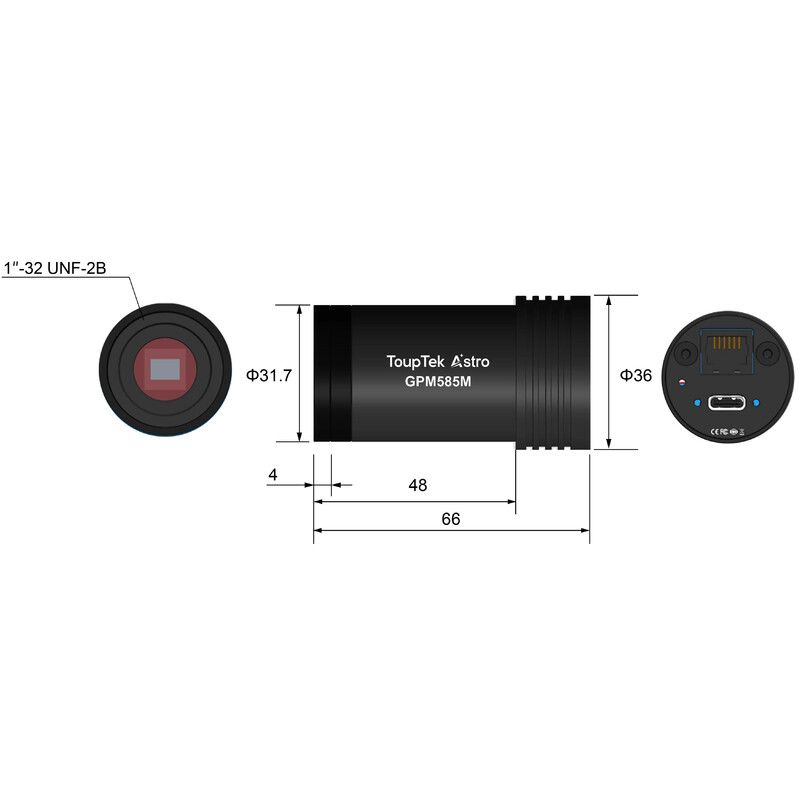 ToupTek Astro Guiding Camera GPM585M