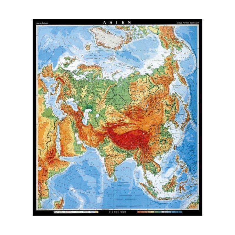 Klett-Perthes Verlag Continent map Asia physical