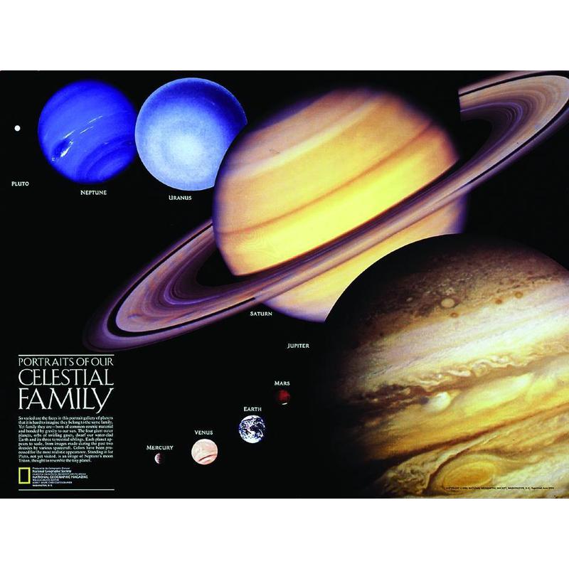 National Geographic Solar system (double-sided poster)