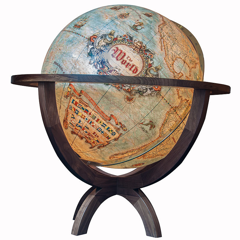 Columbus Floor globe Imperial Vintage 100cm (English)