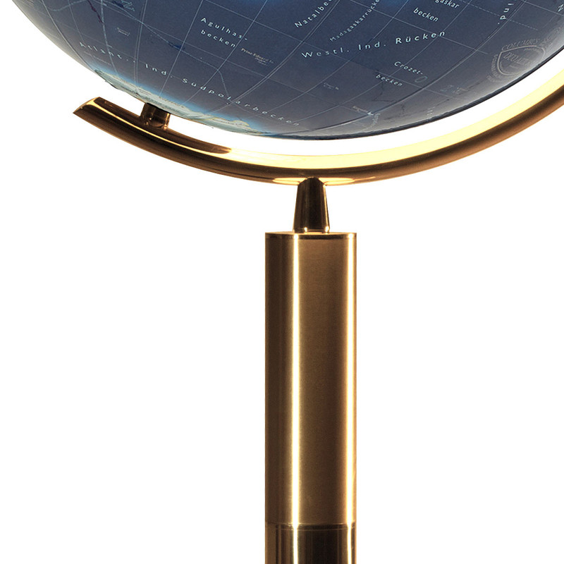 Columbus Floor globe Duo Azzurro Stainless Steel/ Wenge 40cm