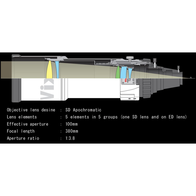 Vixen Apochromatic refractor AP 100/380 VSD100 F3.8 OTA