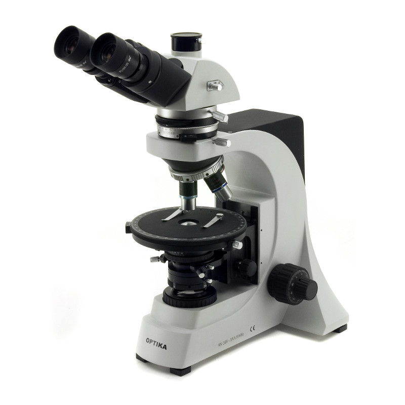 Optika B-500POL trinocular microscope, with polarizer ERGO head and X-LED illumination
