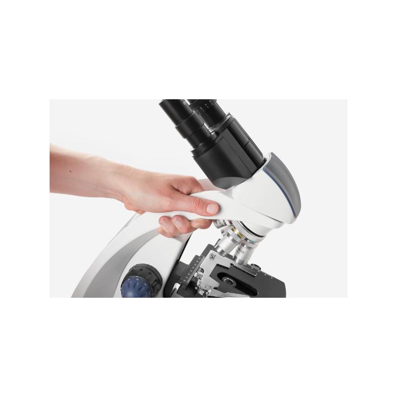 Euromex Microscope Mikroskop BioBlue, BB.4240, mono, DIN, semiplan, 40x-600x, 10x/18, LED, 1W