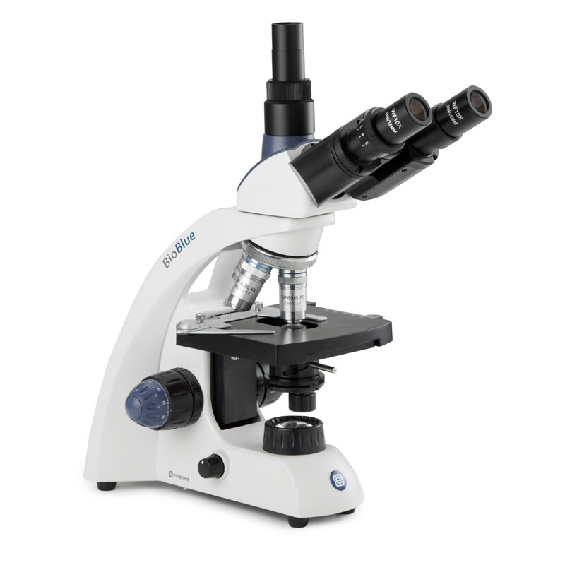 Euromex Microscope BioBlue, BB.4243, trino, DIN, semiplan, 40x-600x, 10x/18, NeoLED, 1W