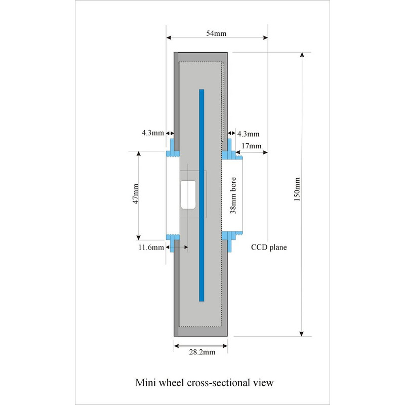 Starlight Xpress Mini USB Filterwheel 5x 36mm, T2 - T2