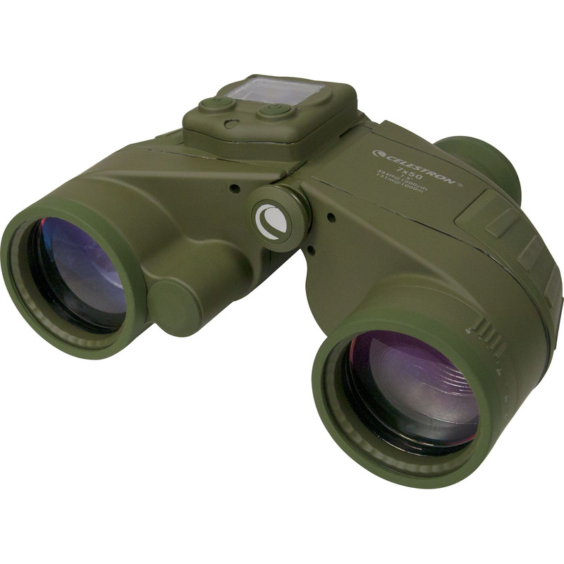 Celestron Cavalry 7x50 GPS binoculars, with compass and crosshair