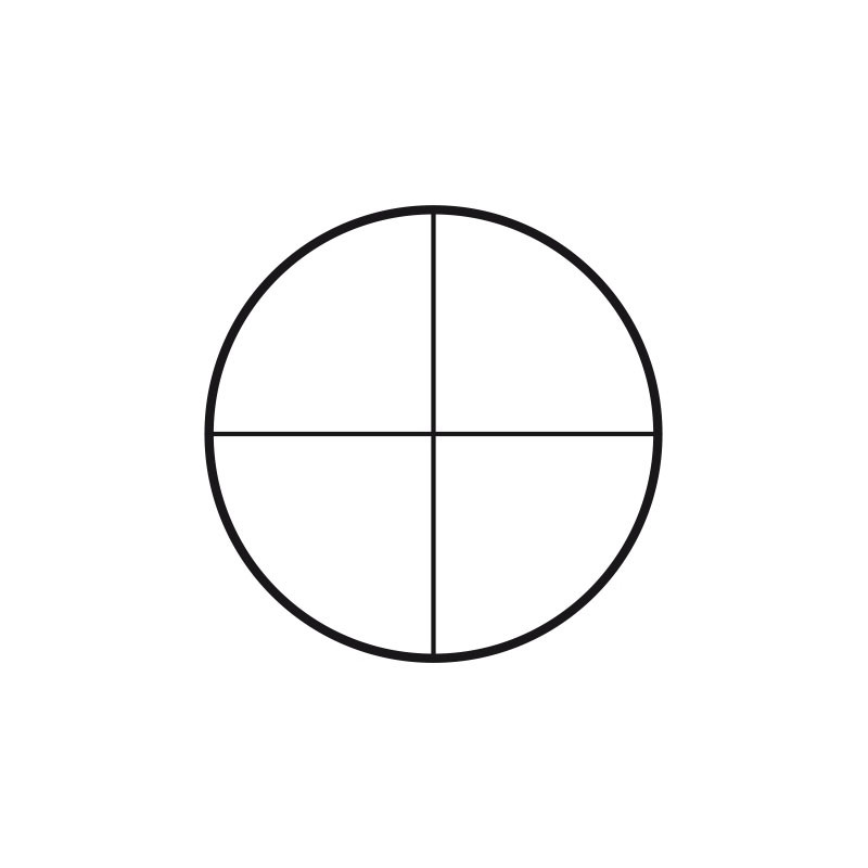 Motic Micrometer scale plate eyepiece reticule crosshairs (25mm diameter)