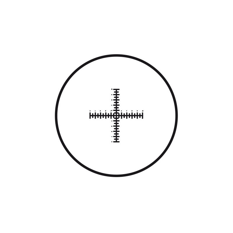 Motic , eyepiece reticule crosshairs with dual scale (10mm in 100 parts), (25mm diameter)