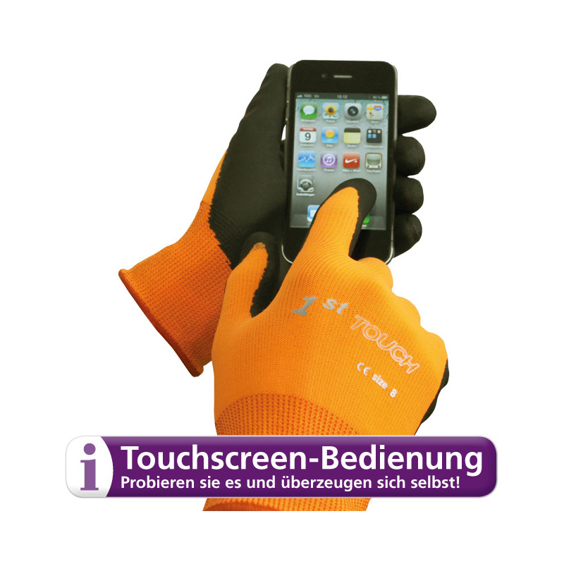 1st Touch gloves for touch screens, Size 10