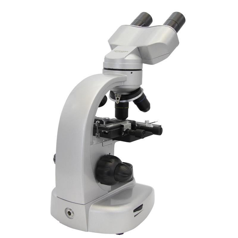 Omegon binocular microscope, 40x-800x, LED