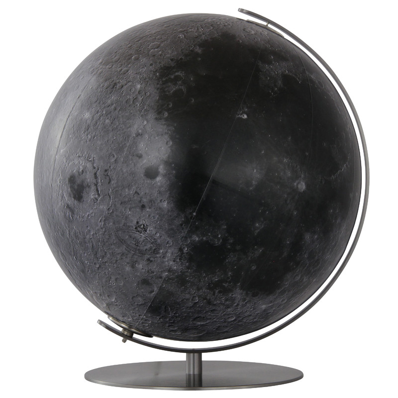 Columbus Moon globe, 51cm, hand-finished