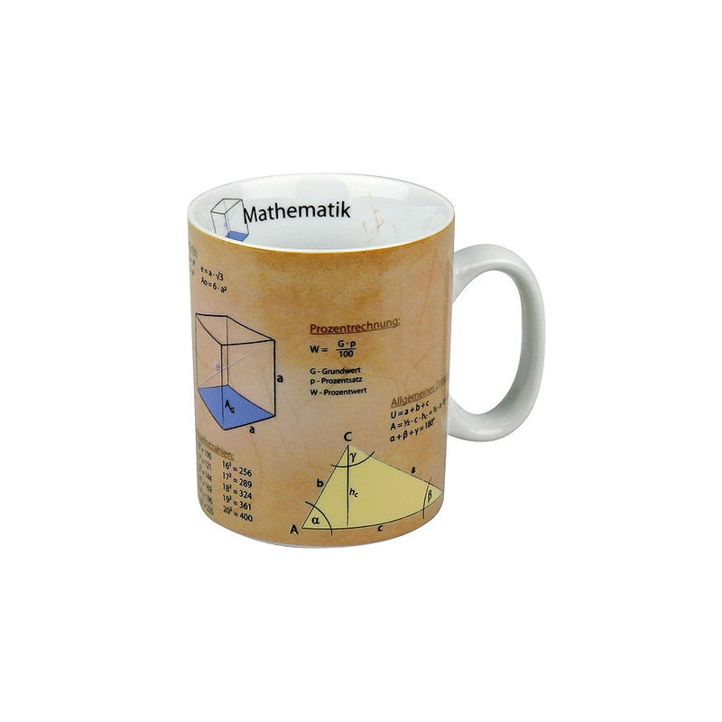 Könitz Cup Mathematics knowledge mug (in German)