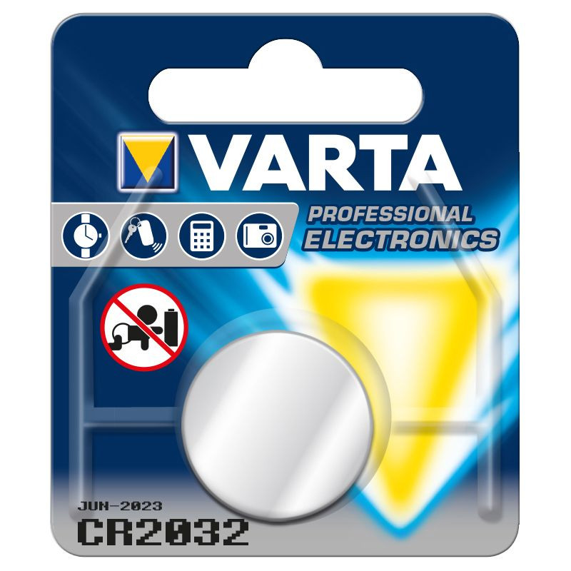 VARTA Varta litiumbatteri - CR2032 - 2-pack, I lager