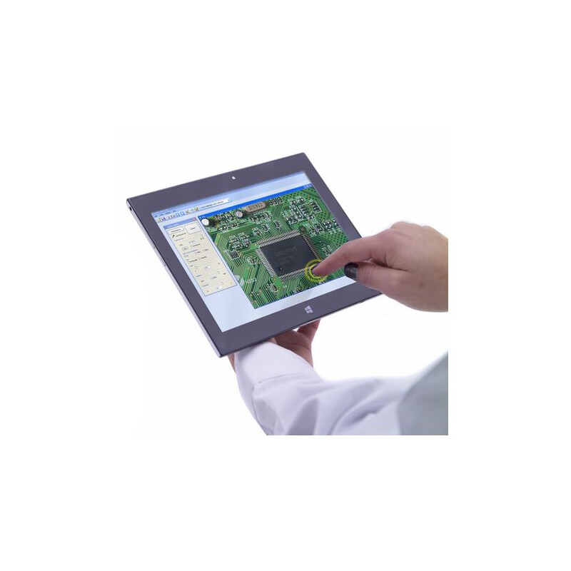 Optika digital microscope B-290TK, N-PLAN objectives. With Tablet PC