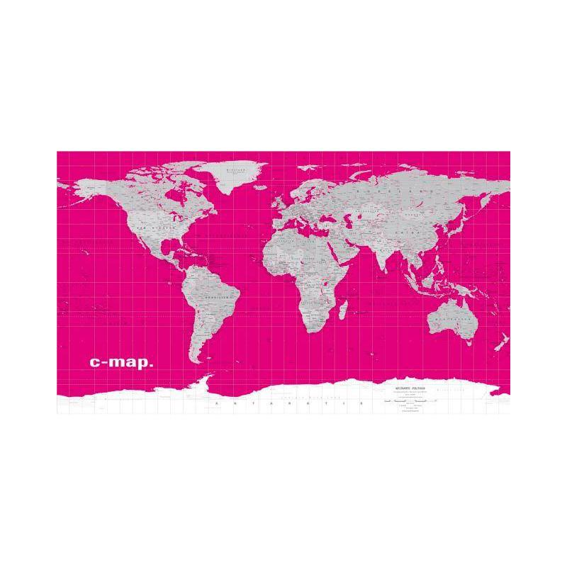 Columbus C-map map of the world '' magenta ''