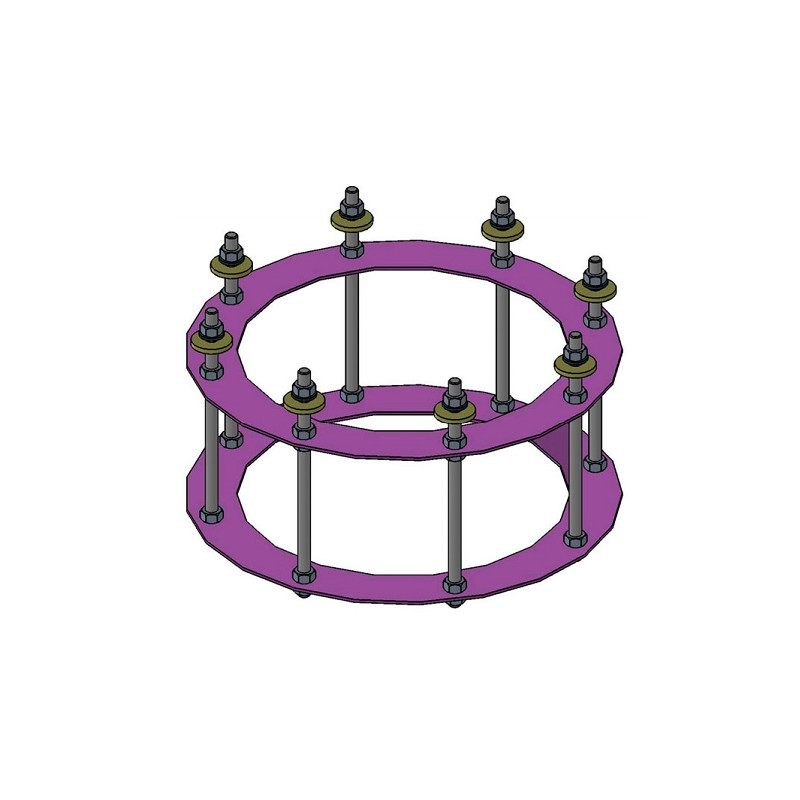 euro EMC Anchoring kit 2 for P200 observatory pier, 100cm overall height