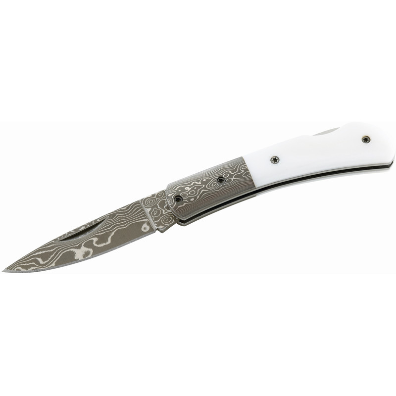 Herbertz Knives Damascene pocket knife, fresh water mussel grip, No. 211009