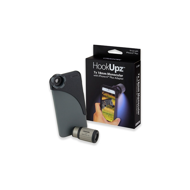 Carson Monocular HookUpz 7x18 mono with adapter for iPhone 6 Plus smartphone