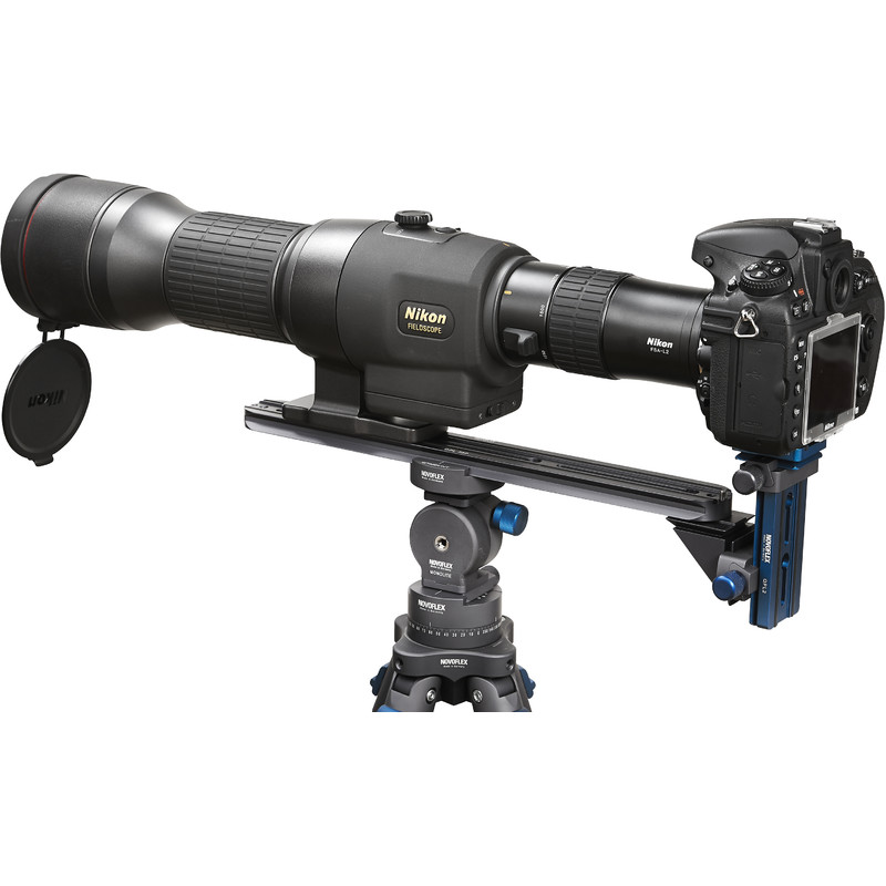 Novoflex Camera bracket QPL-SCOPE S digiscoping support bridge for angled eyepiece spotting scopes