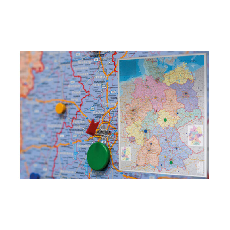 Stiefel Organizational map of Germany, for pinning to