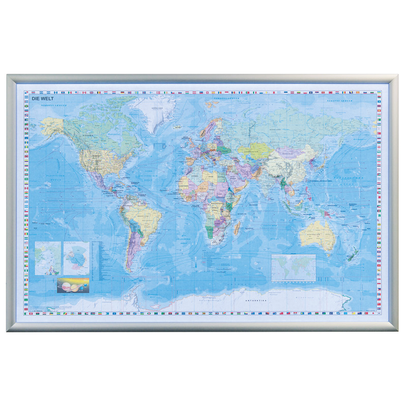 Stiefel LED-illuminated world map