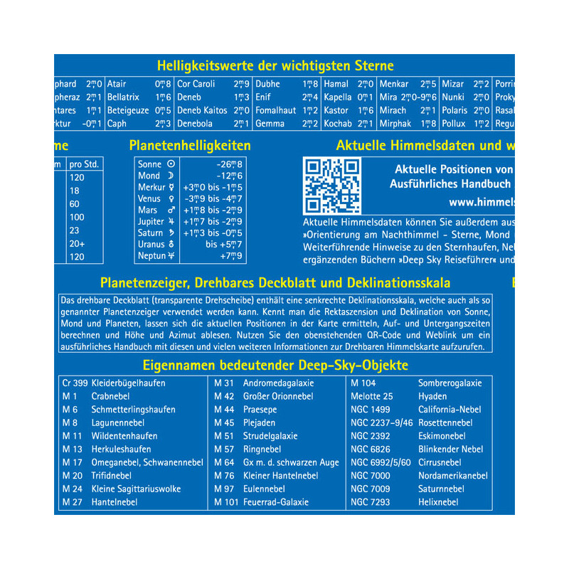 Oculum Verlag Star chart Swivelling sky map