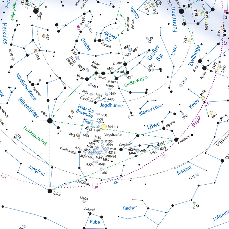 Oculum Verlag Star chart Swivelling sky map