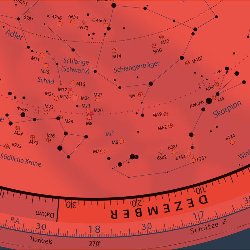 Oculum Verlag Star chart Swivelling sky map