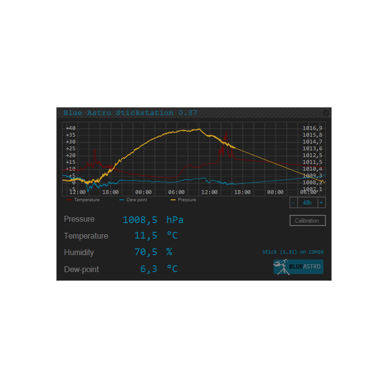 10 Micron BlueAstro USB weather station