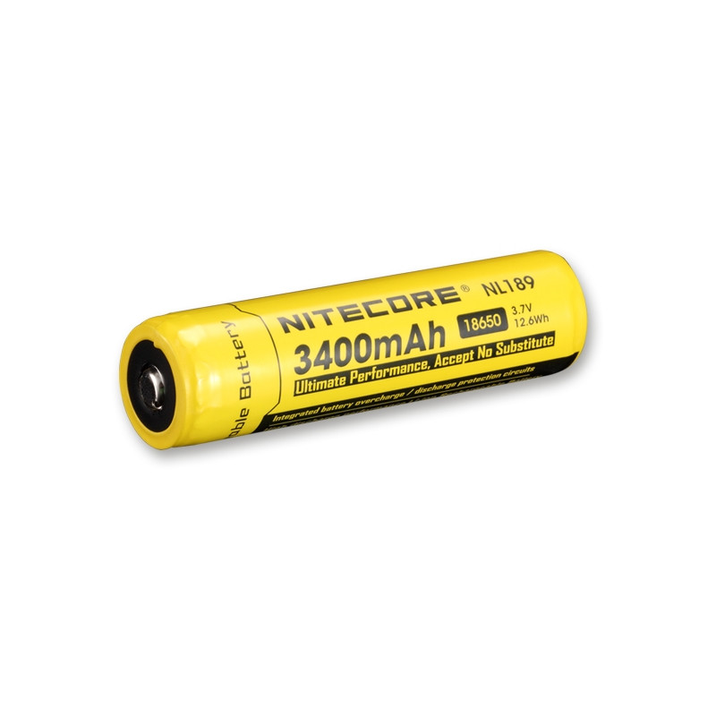 Nitecore Li-ion battery 18650, 3400mAh