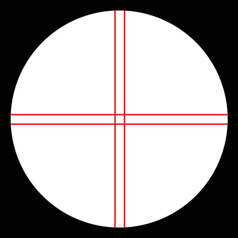 Omegon Illuminated crosshair eyepiece, 12mm