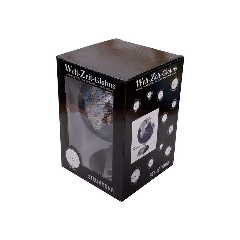 Stellanova World Time Globe black 20cm (German)