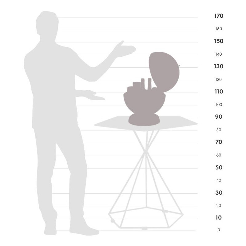 Zoffoli living Globe Bar Urano 40cm