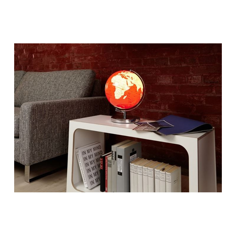 TROIKA Globe Terra Red Light 25cm