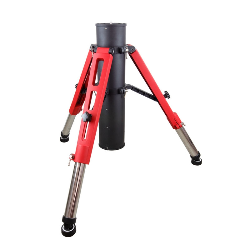 iOptron Column Tri-Pier portable pier, in red