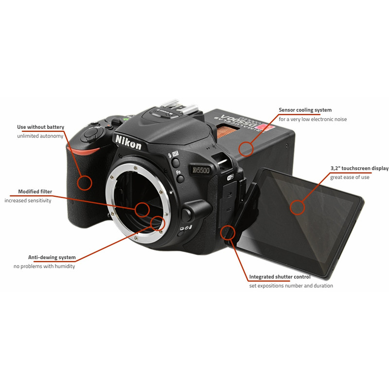 Nikon Camera DSLR D5500a cooled