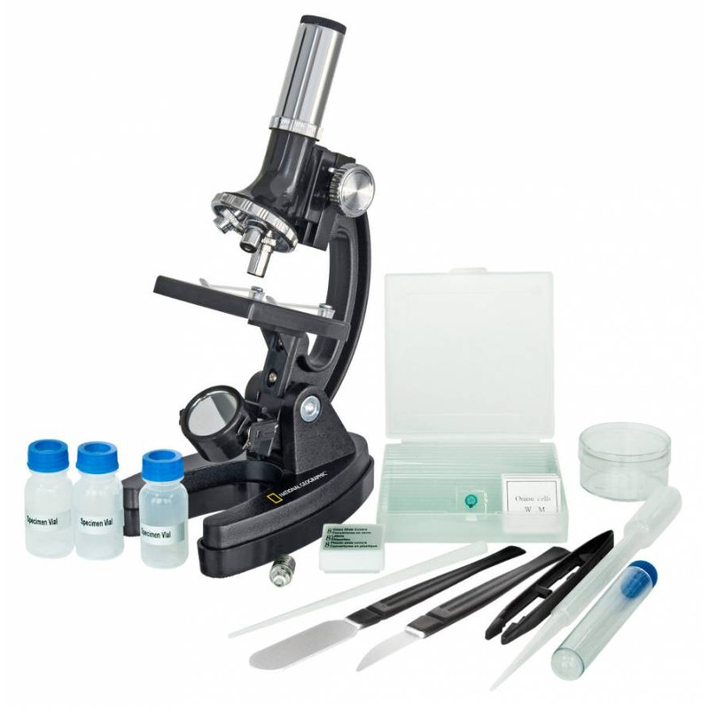 National Geographic Bresser microscope, 300X-1200X