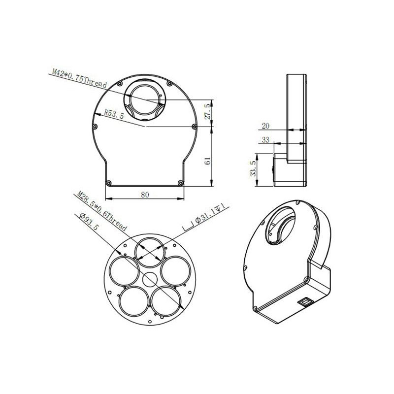 zwo 8 position filter wheel