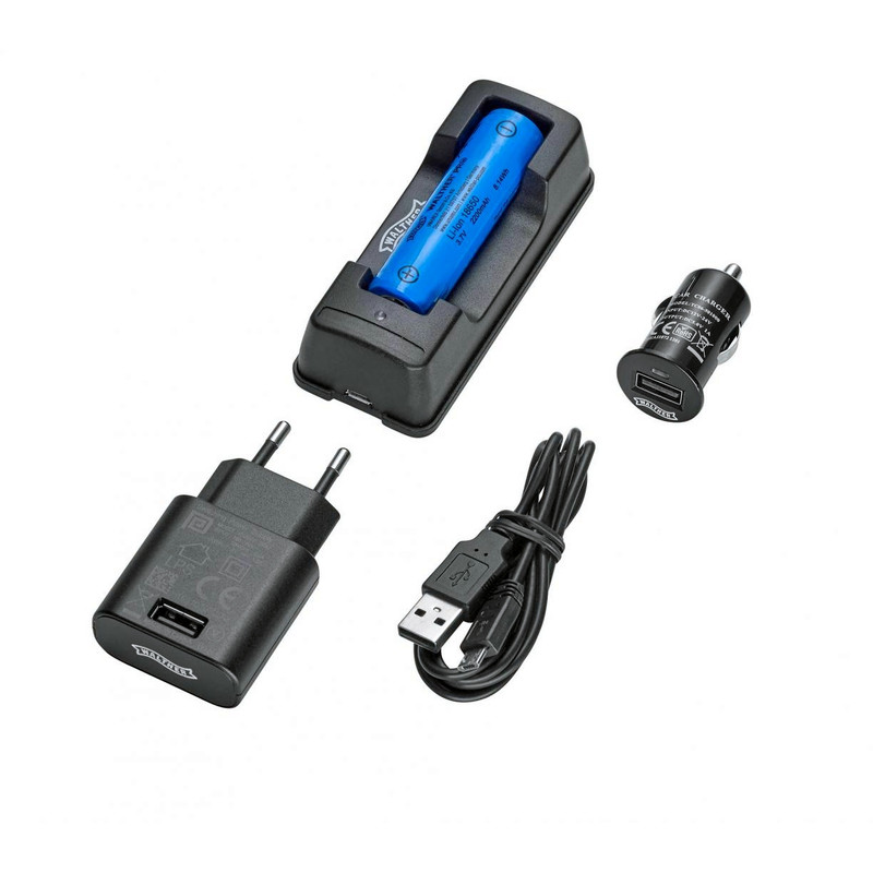 Walther 18650 pro battery pack, incl. charger