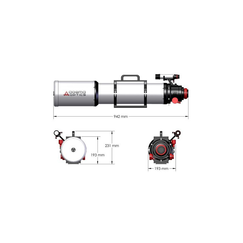 Agema Optics Apochromatic refractor AP 130/1040 SD 130 F8 OTA