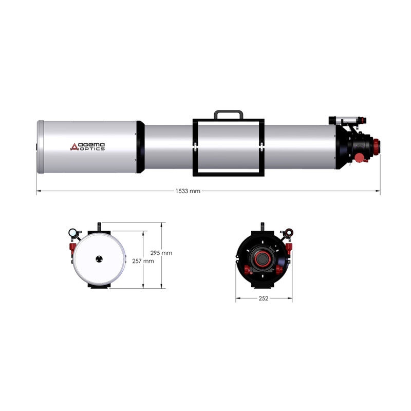 Agema Optics Apochromatic refractor AP 180/1620 SD 180 F9 OTA